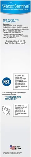Vista 6 de WaterSentinel Filtro de repuesto para refrigerador WSS-2: compatible con Samsung DA29-00020B, HAF-CIN/EXP, 46-9101