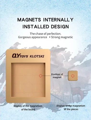 Vista 2 de Cuberspeed magnetized Klotski Puzzle Diapositiva Número Rompecabezas Rompecabezas Cerebro Teasers Juguete Tangram Rompecabezas Inteligencia 15