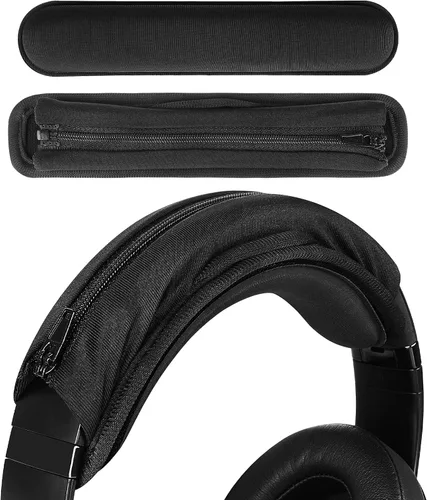 Vista 8 de Geekria Funda de Diadema Mediana de Velour con Velcro + Juego de Protector de Almohadilla, No Se Necesitan Herramientas, Compatible con Auriculares