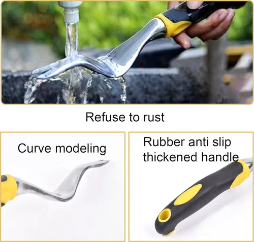 Vista 4 de Herramienta manual para quitar malas hierbas, herramienta manual para jardín, herramientas de jardín para jardinería, eliminación de malezas