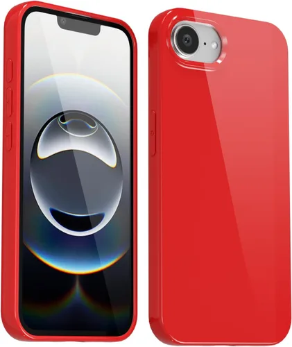 Vista 361 de Svanove para iPhone 7 Plus/ 8 Plus, funda de silicona, de goma suave brillante y gel de jey lindo, funda protectora de plástico simple y lisa