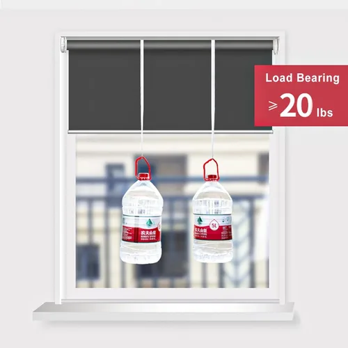 Vista 4 de White Black Ink Painting Blackout Blinds, 100% UV Protection Fabric Window Shades, Thermal Insulated Blackout Roller Blind, for Home and Office