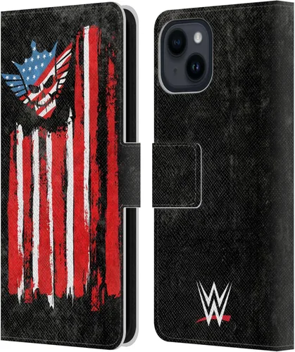 Vista 113 de Head Case Designs Officially Licensed WWE American Nightmare Flag Cody Rhodes Leather Wallet Case Compatible with Apple iPhone 7 Plus/iPhone 8 Plus
