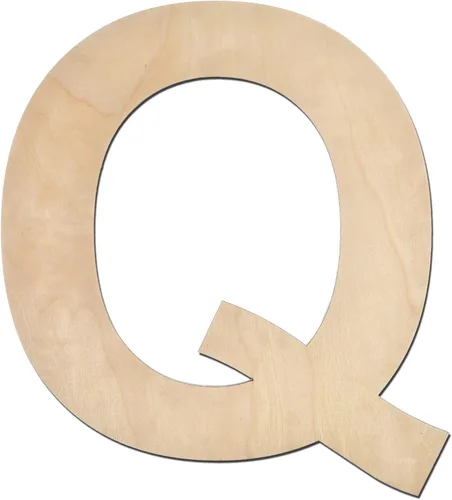 Vista 14 de Letra M de madera de 12 pulgadas de grosor, letra de madera grande sin terminar de 1/4 de pulgada de grosor para decoración de pared del hogar