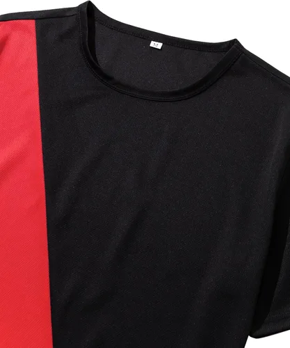 Vista 4 de GORGLITTER Conjunto de camiseta y pantalones cortos de manga corta con bolsillos para hombre de 2 piezas