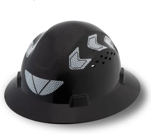 Vista 7 de Casco de seguridad de ala completa ventilado, casco de seguridad UNINOVA ANSI Z89.1, aprobado por la OSHA, cascos de construcción para hombres