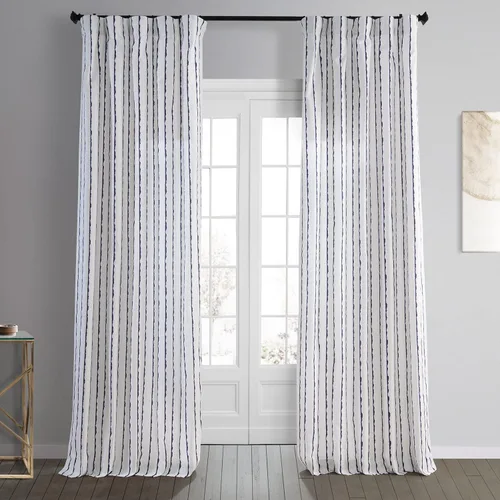 Vista 24 de HPD Half Price Drapes Cortinas estampadas de algodón de 84 pulgadas de largo (1 panel), cortinas de oscurecimiento de habitación para dormitorio