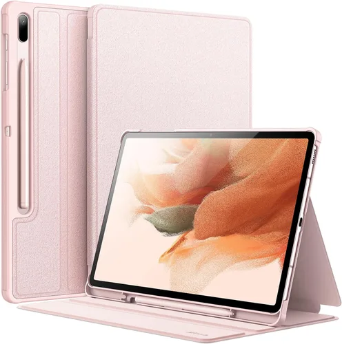 Vista 10 de JETech Folio Case for Samsung Galaxy Tab S8 Plus/S7 FE/S7 Plus 12.4", Black Para modelo 2022/2021/2020, cubierta de soporte multiángulo, soporte