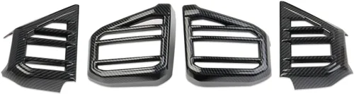 Vista 5 de Cubierta de salida de CA lateral de fibra de carbono para salpicadero, accesorios para Toyota Tundra 2022-2026 Sequoia 2023-2026