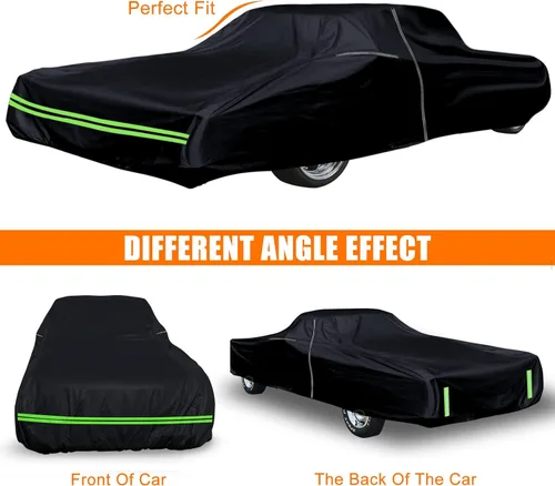 Vista 2 de Cubierta impermeable para coche compatible con Chevrolet Impala/Bel Air/Biscayne 1958-1970 2/4 puertas sedán/coupé/hardtop 210T, cubiertas clásicas