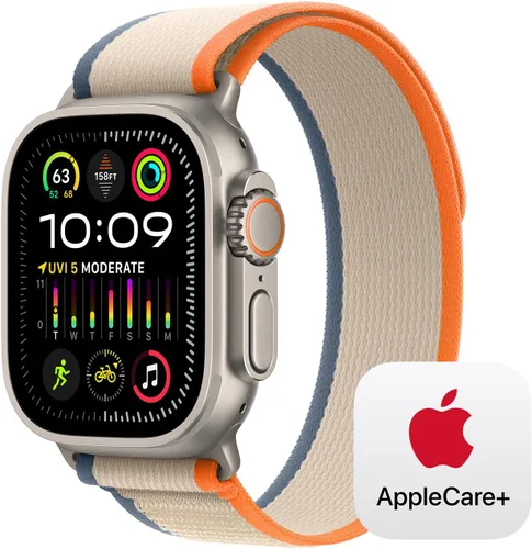 Vista 14 de Apple Watch Ultra 2 [GPS + Celular 49mm] Reloj inteligente con caja de titanio resistente y correa Alpine Loop Indigo Media. Rastreador de fitness