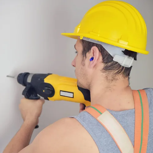 Vista 4 de Tapones para los oídos con reducción de ruido, reutilizables, protección auditiva de concierto, tapones para los oídos de seguridad, construcción