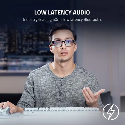 Vista 2 de Gafas Inteligentes Razer Anzu: Filtrado de Luz Azul y Lentes de Sol Polarizados - Audio de Baja Latencia - Micrófono y Altavoces Integrados