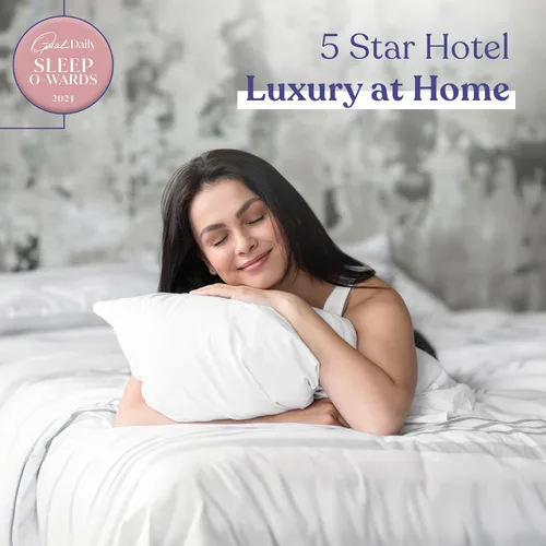 Vista 5 de FluffCo Almohadas Zen Fluff – Alternativa al plumón – Almohada de cama estándar/Queen para dormir fabricada en Estados Unidos – Almohada de lujo