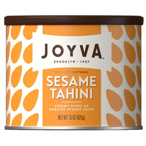 Vista 9 de Joyva Tahini de sésamo Latas de 15 onzas Puré de semillas de sésamo tostado 100% puro Suave como la seda y cremoso Suavemente nuez