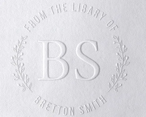 Vista 9 de Velaris - Sello de biblioteca personalizado de Ex-Libris, madera personalizada o autoentintado, 7/8" x 2 3/8