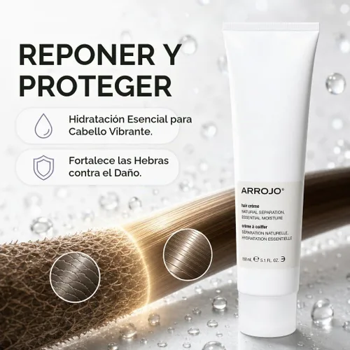 Vista 4 de ARROJO Crema para el cabello, acabado liso, 5.1 onzas líquidas, 1 unidad