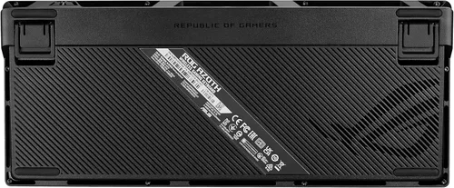 Vista 52 de ASUS Teclado mecánico inalámbrico ROG Azoth para juegos, 75% TKL, conectividad trimodo, interruptores lineales ROG NX Snow prelubricados Blanco