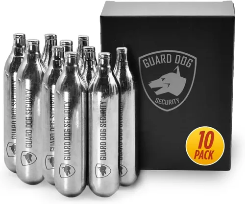 Guard Dog Security Cartuchos de CO2 de 8 g / 12 g, sin rosca, cartuchos de CO2 para pistola BB, pistola BB de CO2, pistola de aire comprimido CO2, y