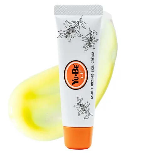 Yu-Be Tubo de crema hidratante para la piel (1 oz), crema de manos japonesa para piel seca y agrietada, hidratación profunda, no grasa, absorción