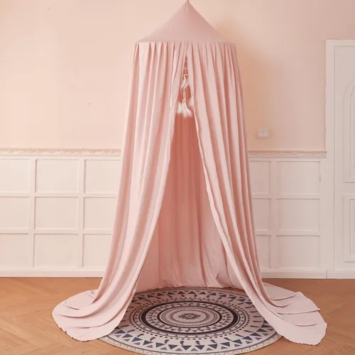 Vista 6 de dix-rainbow Dosel de Decoración de Princesa para Cama de Niños, Dosel de Cama Suave y Duradero para Habitación de Niñas, Dosel de Tienda Mosquitero