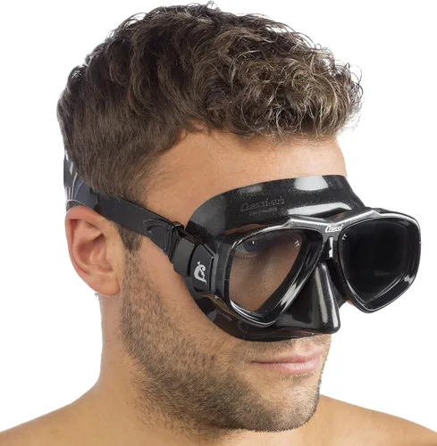 Vista 5 de Cressi Primera máscara de buceo con lentes inclinadas para buceo - Focus: Made in Italy