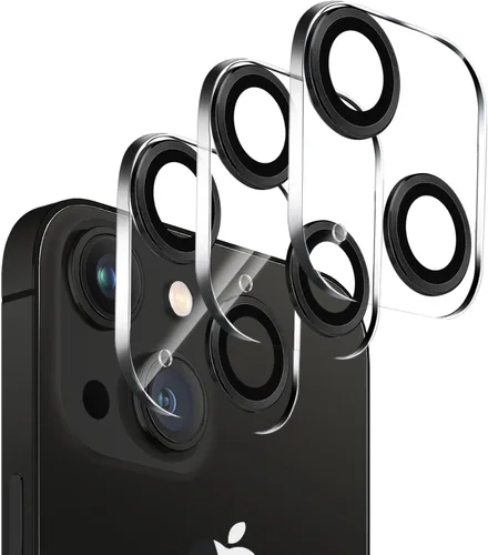 Vista 31 de Dengduoduo Paquete de 3 protectores de lente de cámara para iPhone 13 de 6.1" y iPhone 13 Mini de 5.4", vidrio templado, Ultra HD, dureza 9H