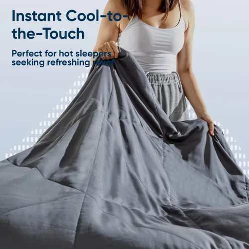 Vista 5 de Vesta Edredón de Seda Lavable y Ligero, Manta Refrescante para Personas que duermen con Calor, 100% Seda de Morera de Fibra Larga, Control de Zen
