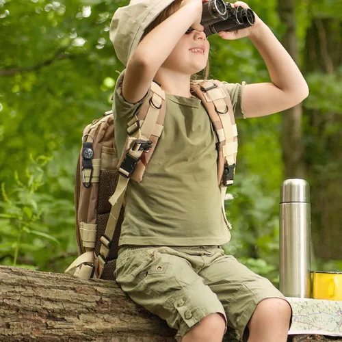 Vista 7 de TOODOO 28 piezas de brújula con clip para cinturón para niños, llavero de brújula de cinturón de premio negro para suministros de fiesta