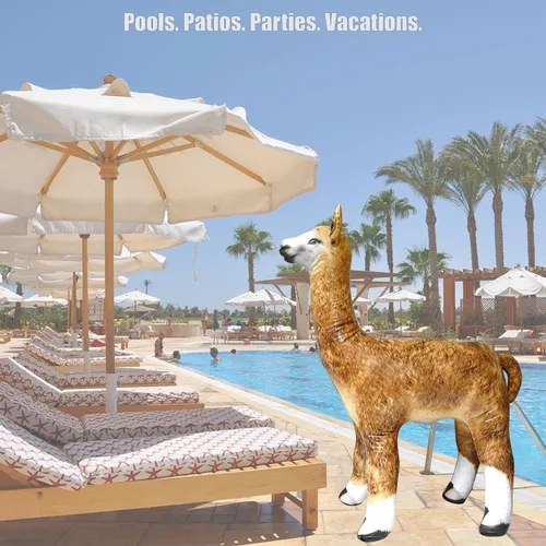 Vista 8 de Jet Creations Regalos inflables de alpaca para fiestas, 30 pulgadas, peluches An-Alpa