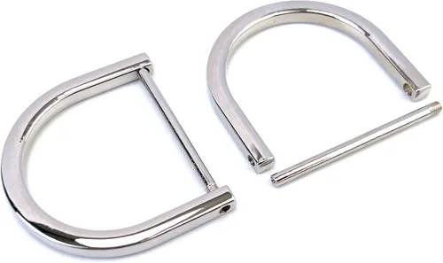Vista 31 de 4 anillos en D resistentes de 1-1/2 pulgadas de oro dorado en forma de U de repuesto para bolso, llavero, collar de perro