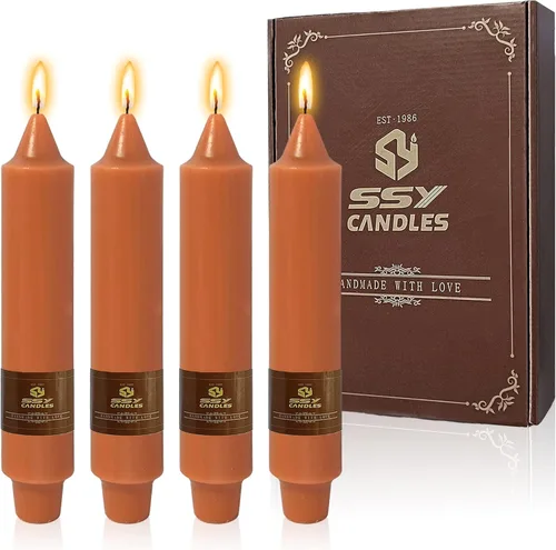 Vista 10 de Velas de hechizo blanco de 5 pulgadas, velas cortas cónicas de vigilia, velas de campanilla, 4 unidades para oración y meditación de fe religiosa