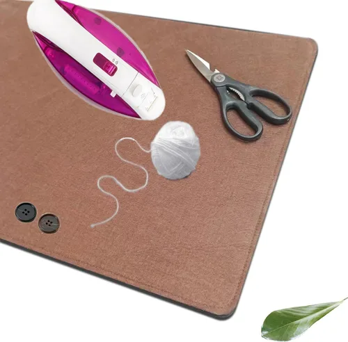 Vista 3 de Almohadilla de prensado de mezcla de lana, cubierta de tabla de hierro, acolchado extra para planchar y vaporizar, manta de fieltro para acolchar