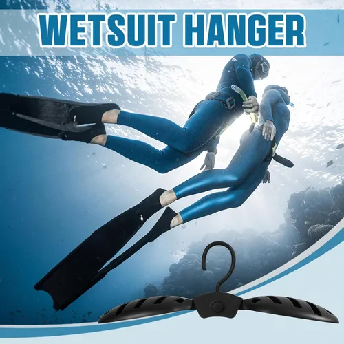 Vista 6 de Maitys Wetsuit Hanger Foldable Heavy Duty Surf Hanger with Wide Shoulder, Fast Dry Vented Design for Scuba Diving Suit, Travel Portable Surfing
