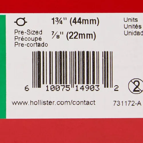 Vista 3 de FlexTend precortada, cinta adhesiva de barrera de ostomía de desgaste extendido 1.732 in brida 5 por caja 14903