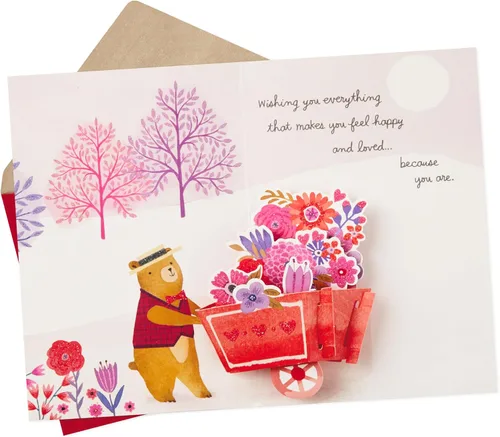 Vista 2 de Hallmark Paper Wonder Pop Up - Tarjeta de San Valentín para cualquier persona