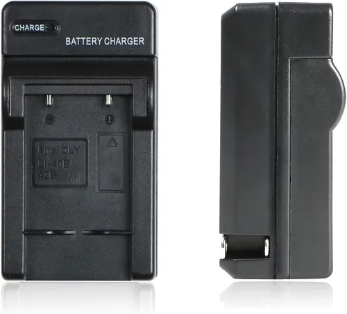 Vista 3 de LI-40B LI-42B LI-40C Cargador de batería de cámara para Olympus FE-240, FE-280, FE-290, FE-300, FE-320, FE-340, FE-350, FE-4010, FE-5030, µ 1040