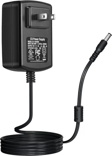 Adaptador de fuente de alimentación de CA a CC 12V 3A para cámaras CCTV DVR NVR 0.217 in x 0.083 in UL listado FCC [UL certificado]