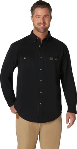 Wrangler Riggs Workwear - Camisa de trabajo de sarga y manga larga para hombre