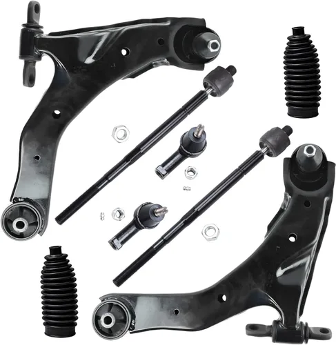 Vista 108 de Detroit Axle - Kit de ocho piezas - brazos de control de suspensión inferior delantero y trasero con juntas de bolas, extremos de barras