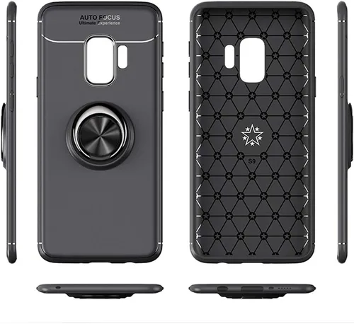 Vista 6 de Asuwish Funda para teléfono Samsung Galaxy S9 Plus con protector de pantalla de vidrio templado y soporte de anillo, accesorios de silicona TPU