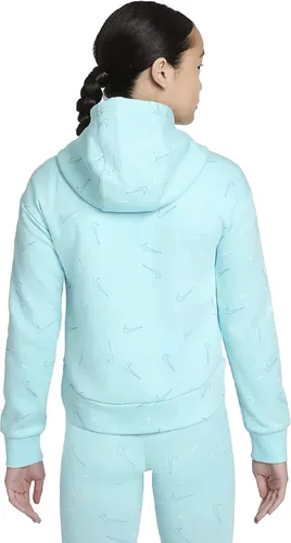 Vista 2 de Nike Sudadera deportiva con capucha de forro polar para niña
