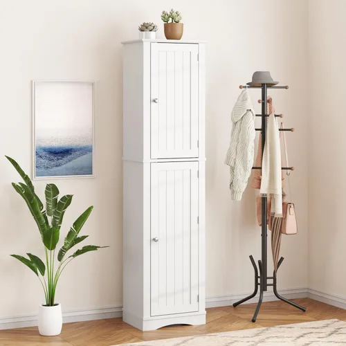 Vista 5 de Function Home - Gabinete alto de almacenamiento para baño, despensa de cocina delgada de 64" con almacenamiento con puerta, gabinetes independientes