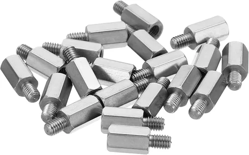 Vista 17 de PATIKIL M2x9mm+0.157 in Macho-Hembra Hex Standoff, paquete de 20 tornillos de acero inoxidable para placas base, cajas de computadora, placas