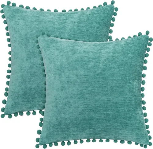 Vista 11 de HWY 50 - Juego de fundas de almohada azul marino de 16x16 pulgadas para sofá, sala de estar y cama, fundas de almohada decorativas de cachemira