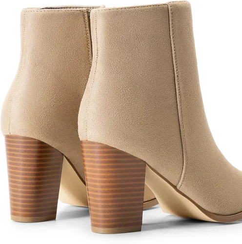 Vista 3 de DREAM PAIRS - Botines de tacón ancho con bloque para mujer