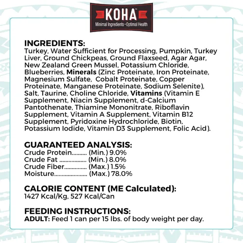 Vista 8 de KOHA Dieta de Ingredientes Limitados Entrada de Carne de Res para Perros - Comida Húmeda para Perros Sin Granos Sin Rellenos - Comida para Perros
