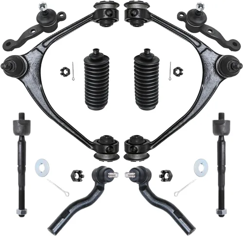 Vista 244 de Detroit Axle - Kit de brazos de control de extremo delantero RWD para Chrysler 300 Dodge Challenger Charger Magnum, brazos de control superior