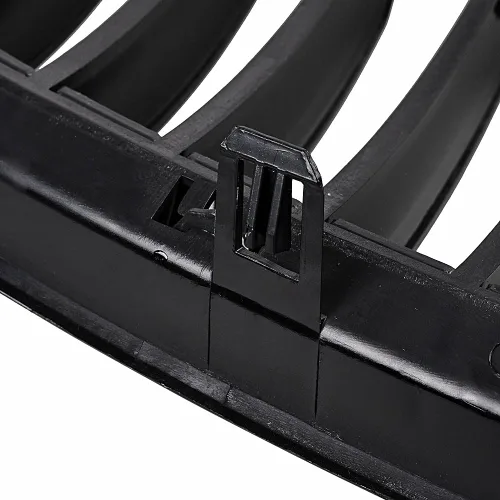 Vista 4 de 1 par de rejillas de riñón de parachoques delantero LH RH negro brillante compatible con 2004-2010 E63 E64 650i 650Ci 645Ci 2 puertas