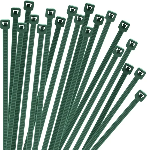 Armpow Brida de Cremallera Verde para Jardín de 6 Pulgadas 1000 PCS, 18 Libras - Brida de Cremallera Pequeña a Mediana, Brida de Cable de Nailon